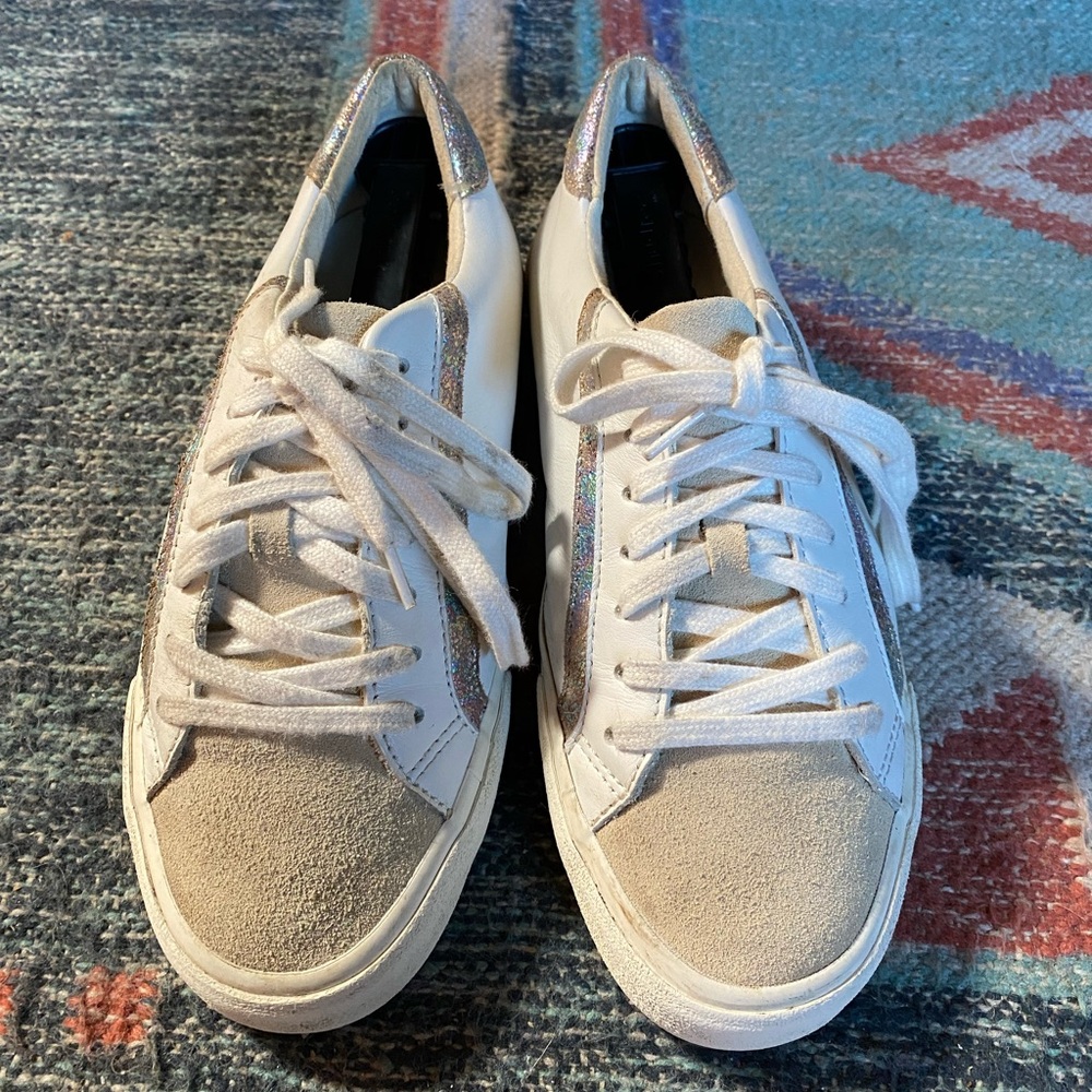 Madewell Sidewalk Sneakers Leather /Suede Sz Women’s 7 M - Picture 3 of 12